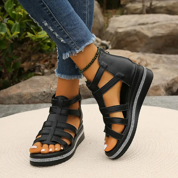 Ella – Elegant Wedge Sandals for Effortless Style