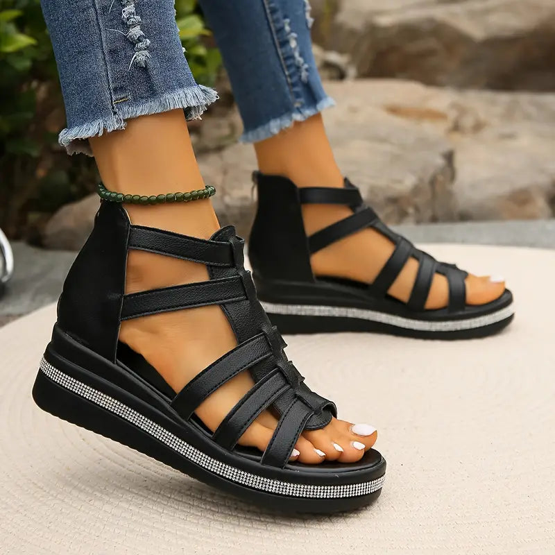 Ella – Elegant Wedge Sandals for Effortless Style