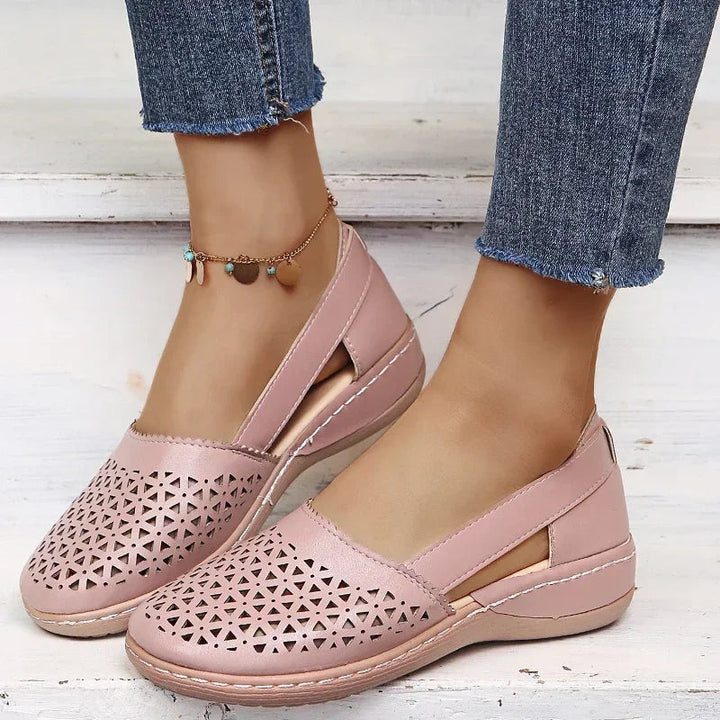 Gracie - Perforated Slip-On Flats